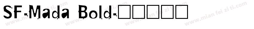 SF-Mada Bold字体转换